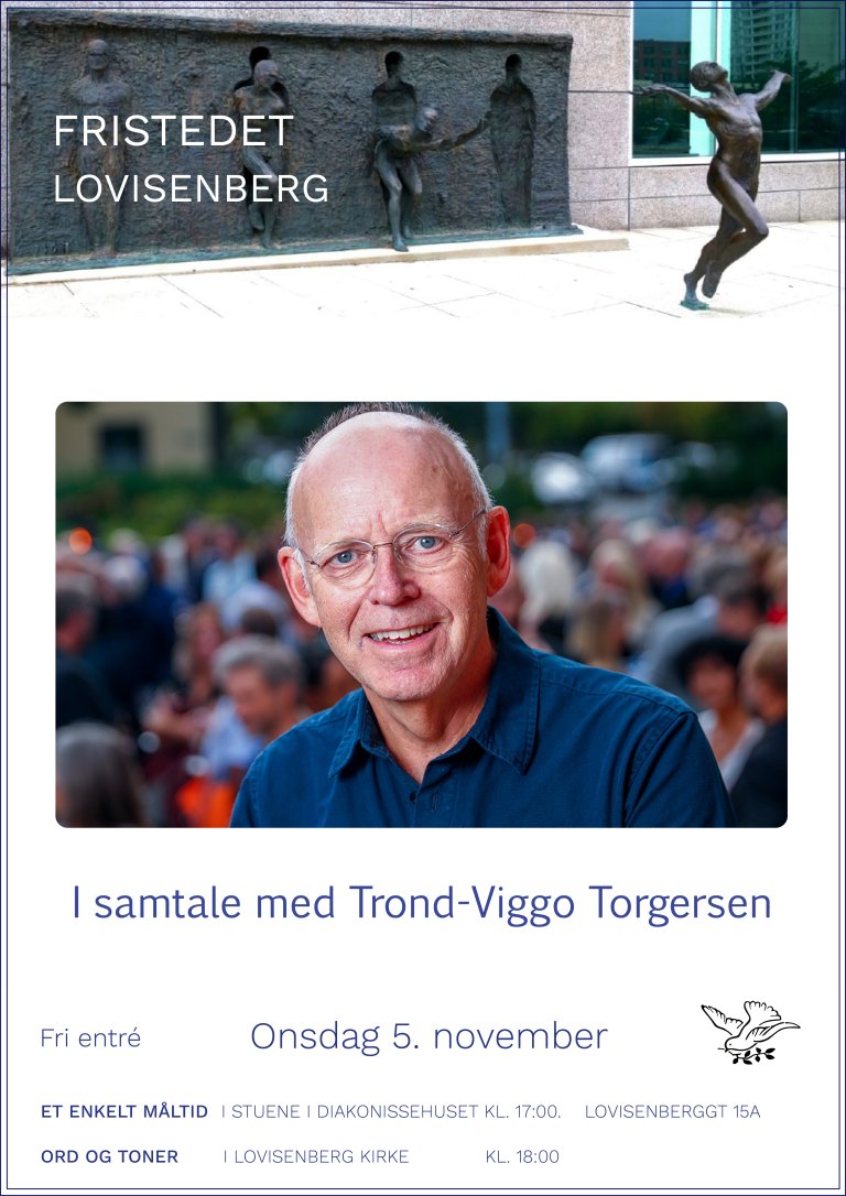 Bilde av trond-viggo torgersen og tekst om fristedet