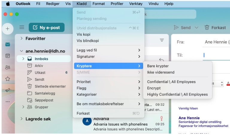 Kryptering av e-post