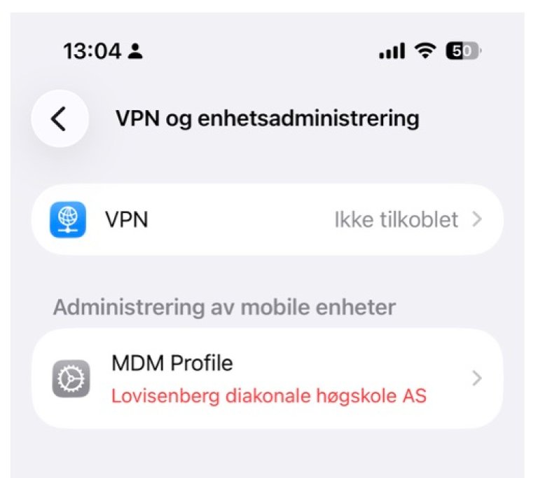 VPN-innstillinger