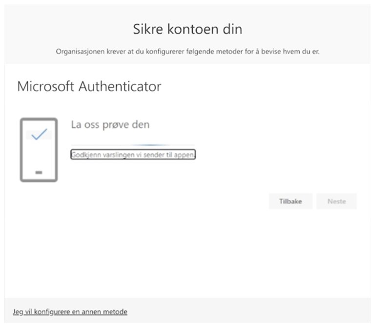 Testing av Microsoft Authenticator