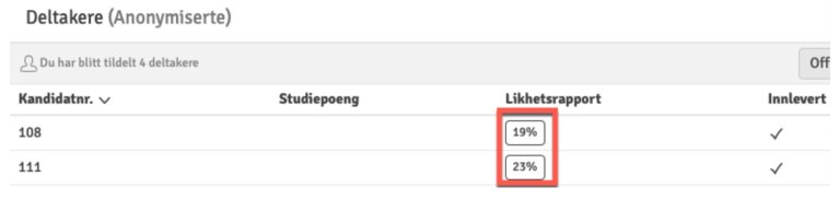 Plagiatkontroll i Wiseflow
