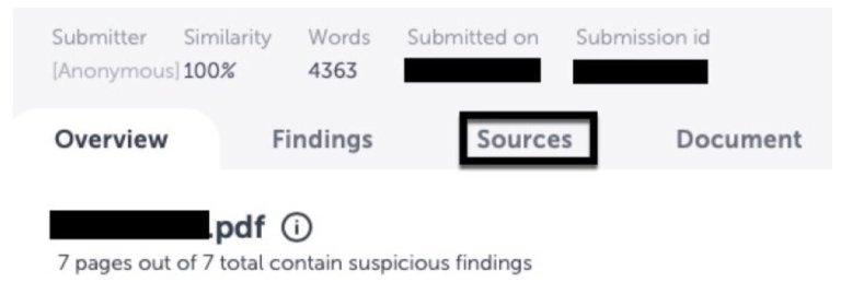 Sources i likhetsrapporten