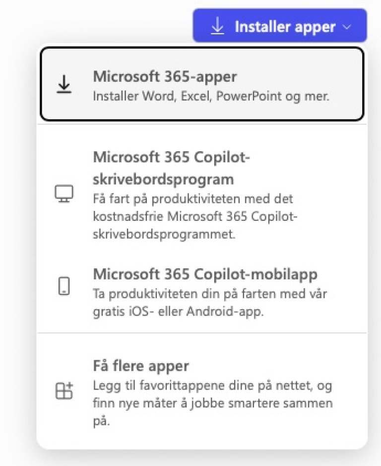 Microsoft 365-apper