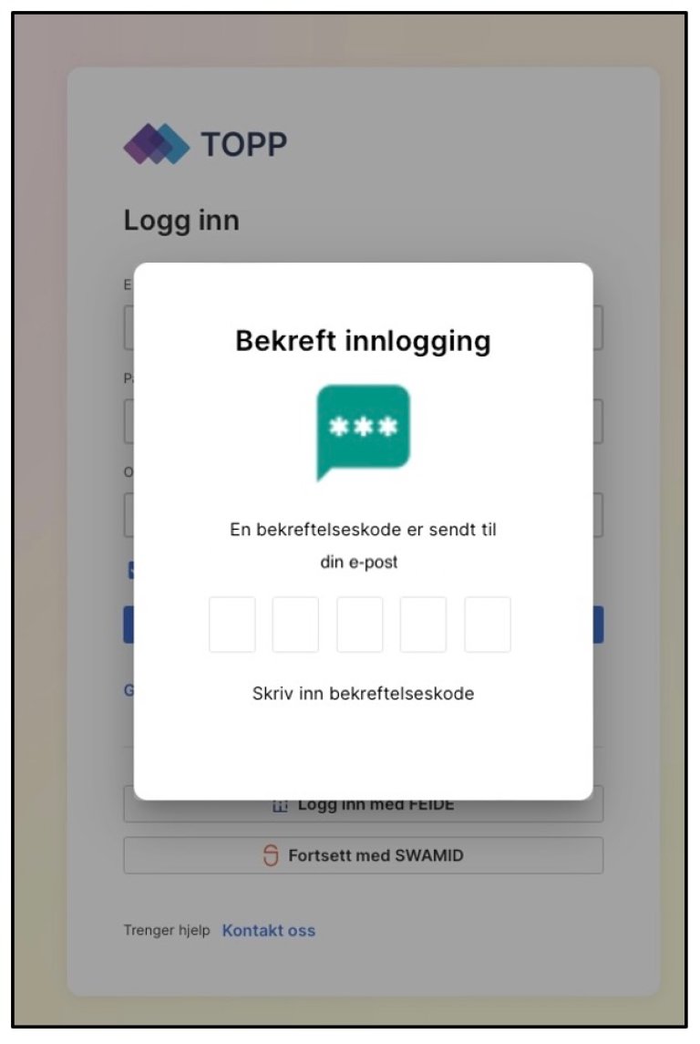 Bekreft innlogging