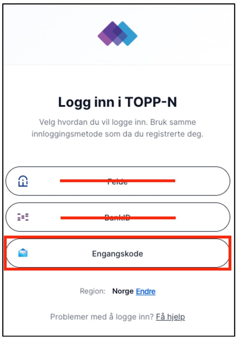 Velg engangskode