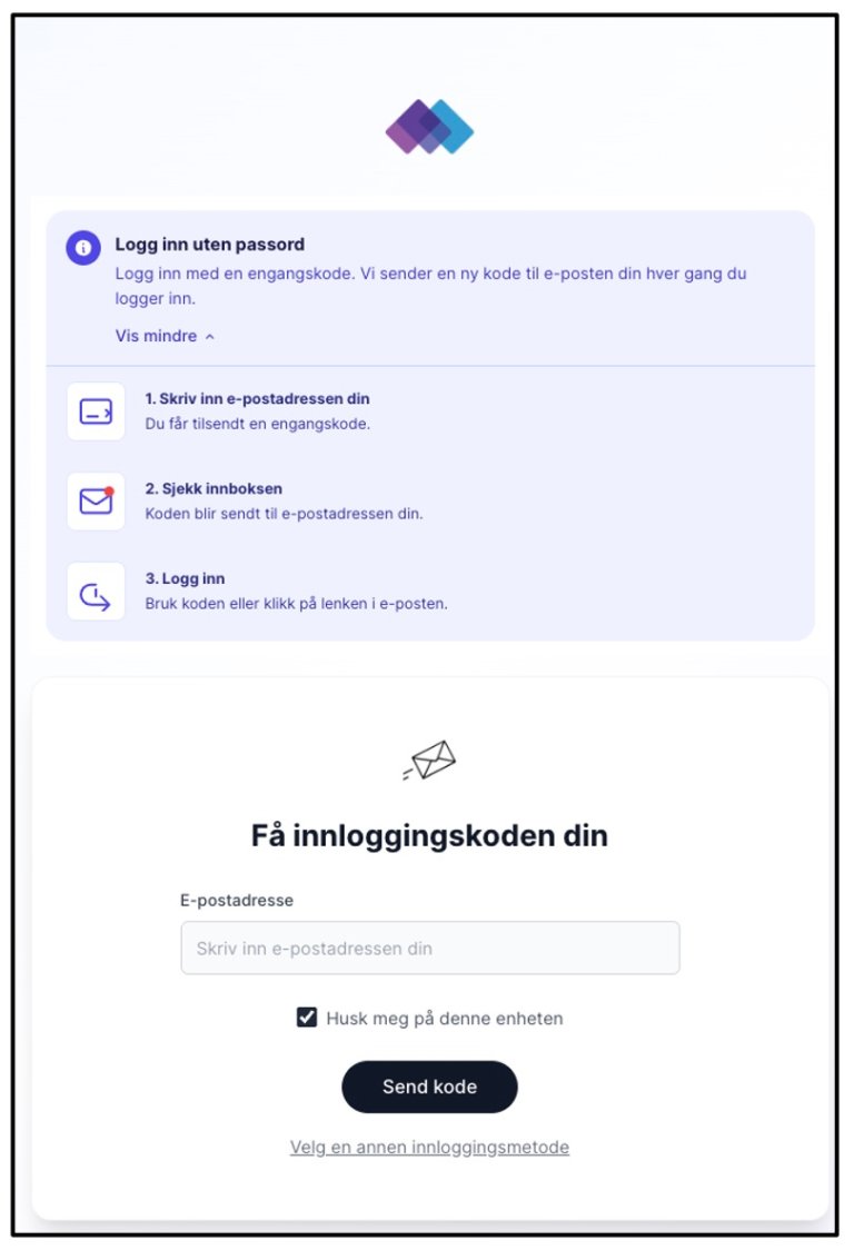 Sett inn e-postadressen din