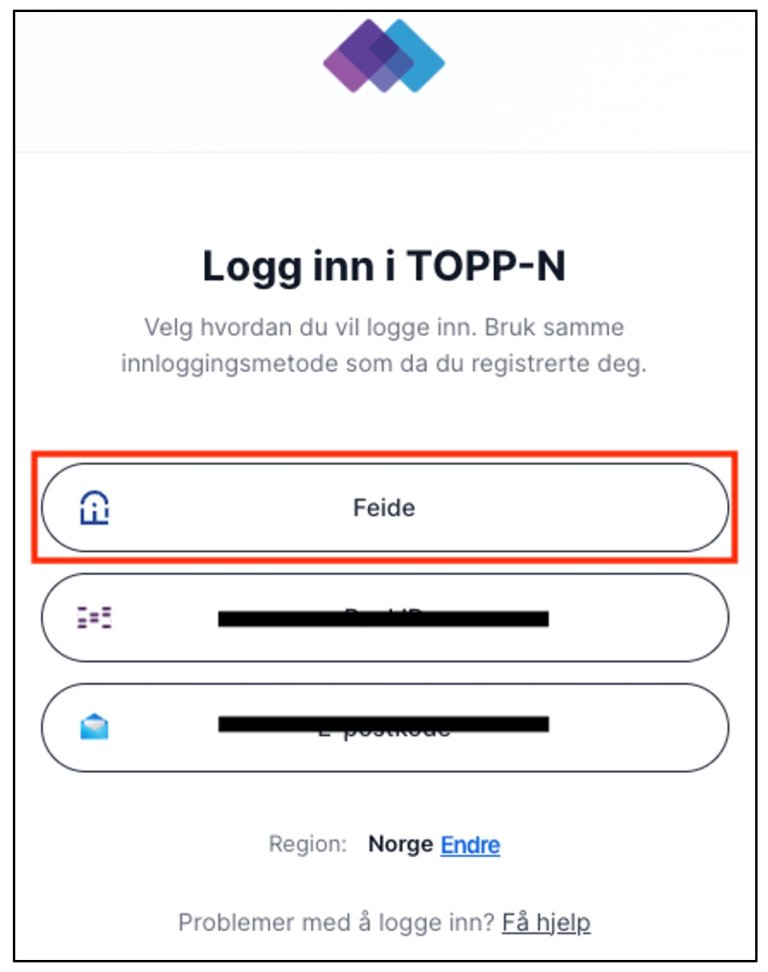 Pålogging med Feide