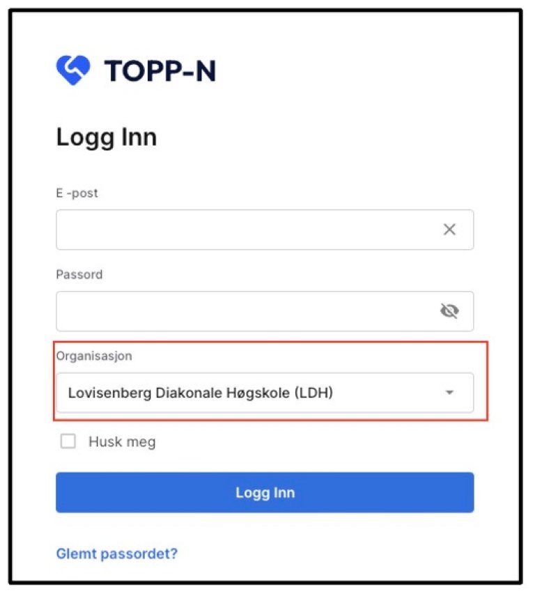 TOPP-N pålogging