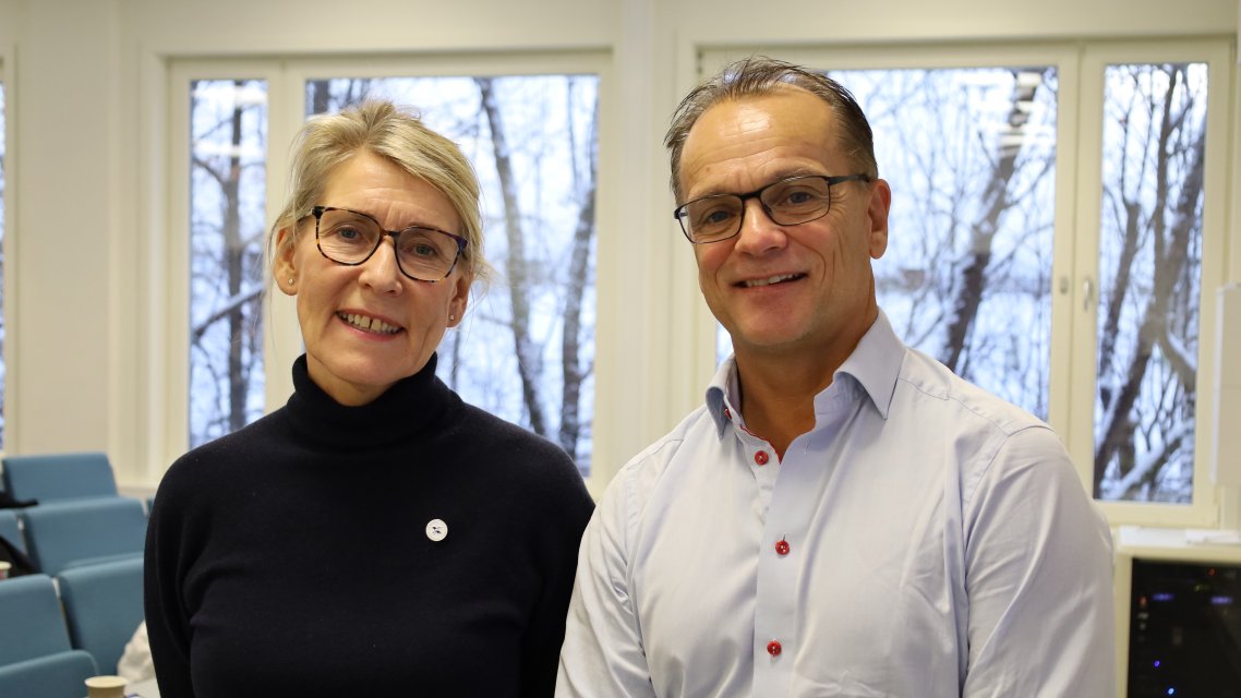 Hulda Gunnlaugsdottir og Tormod Næss