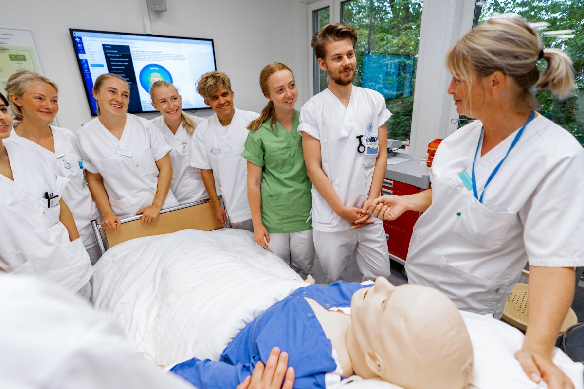 Studenter blir veiledet
