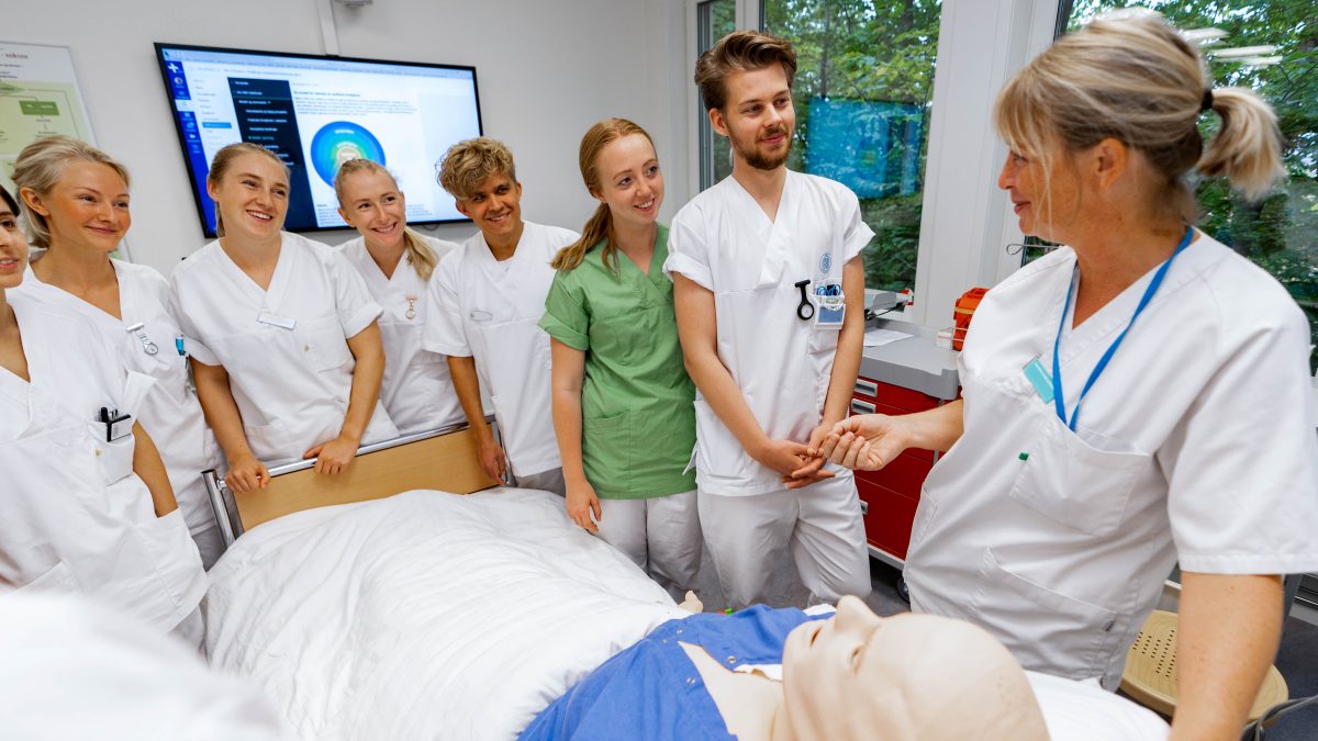 Studenter blir veiledet